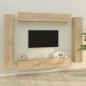 vidaXL 8-tlg. TV-Schrank-Set Sonoma-Eiche Holzwerkstoff vidaXL 8-tlg. TV-Schrank-Set Sonoma-Eiche Holzwerkstoff