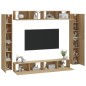 vidaXL 8-tlg. TV-Schrank-Set Sonoma-Eiche Holzwerkstoff vidaXL 8-tlg. TV-Schrank-Set Sonoma-Eiche Holzwerkstoff