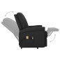 Massagesessel mit Aufstehhilfe Schwarz Stoff Massagesessel mit Aufstehhilfe Schwarz Stoff