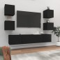 vidaXL 6-tlg. TV-Schrank-Set Schwarz Holzwerkstoff vidaXL 6-tlg. TV-Schrank-Set Schwarz Holzwerkstoff