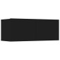 vidaXL 6-tlg. TV-Schrank-Set Schwarz Holzwerkstoff vidaXL 6-tlg. TV-Schrank-Set Schwarz Holzwerkstoff