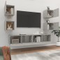 vidaXL 6-tlg. TV-Schrank-Set Betongrau Holzwerkstoff vidaXL 6-tlg. TV-Schrank-Set Betongrau Holzwerkstoff