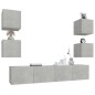 vidaXL 6-tlg. TV-Schrank-Set Betongrau Holzwerkstoff vidaXL 6-tlg. TV-Schrank-Set Betongrau Holzwerkstoff