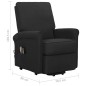 Massagesessel mit Aufstehhilfe Schwarz Stoff Massagesessel mit Aufstehhilfe Schwarz Stoff