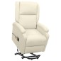 Massagesessel mit Aufstehhilfe Creme Stoff Massagesessel mit Aufstehhilfe Creme Stoff