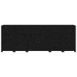 vidaXL Sideboard Schwarz 230x35x80 cm Massivholz Kiefer vidaXL Sideboard Schwarz 230x35x80 cm Massivholz Kiefer