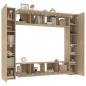vidaXL 8-tlg. TV-Schrank-Set Sonoma-Eiche Holzwerkstoff vidaXL 8-tlg. TV-Schrank-Set Sonoma-Eiche Holzwerkstoff