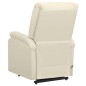 Massagesessel mit Aufstehhilfe Creme Stoff Massagesessel mit Aufstehhilfe Creme Stoff
