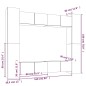 vidaXL 8-tlg. TV-Schrank-Set Sonoma-Eiche Holzwerkstoff vidaXL 8-tlg. TV-Schrank-Set Sonoma-Eiche Holzwerkstoff