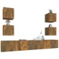 vidaXL 6-tlg. TV-Schrank-Set Räuchereiche Holzwerkstoff vidaXL 6-tlg. TV-Schrank-Set Räuchereiche Holzwerkstoff
