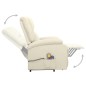 Massagesessel mit Aufstehhilfe Creme Stoff Massagesessel mit Aufstehhilfe Creme Stoff