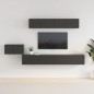 vidaXL 5-tlg. TV-Schrank-Set Schwarz Holzwerkstoff vidaXL 5-tlg. TV-Schrank-Set Schwarz Holzwerkstoff