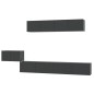 vidaXL 5-tlg. TV-Schrank-Set Schwarz Holzwerkstoff vidaXL 5-tlg. TV-Schrank-Set Schwarz Holzwerkstoff