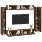 vidaXL 8-tlg. TV-Schrank-Set Räuchereiche Holzwerkstoff vidaXL 8-tlg. TV-Schrank-Set Räuchereiche Holzwerkstoff