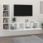 vidaXL 4-tlg. TV-Schrank-Set Hochglanz-Weiß Holzwerkstoff vidaXL 4-tlg. TV-Schrank-Set Hochglanz-Weiß Holzwerkstoff