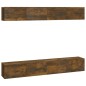 vidaXL TV-Wandschränke 4 Stk. Räuchereiche 100x30x30 cm vidaXL TV-Wandschränke 4 Stk. Räuchereiche 100x30x30 cm