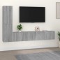 vidaXL 4-tlg. TV-Schrank-Set Grau Sonoma Holzwerkstoff vidaXL 4-tlg. TV-Schrank-Set Grau Sonoma Holzwerkstoff