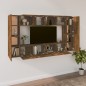vidaXL 8-tlg. TV-Schrank-Set Räuchereiche Holzwerkstoff vidaXL 8-tlg. TV-Schrank-Set Räuchereiche Holzwerkstoff