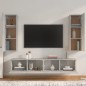 vidaXL 4-tlg. TV-Schrank-Set Betongrau Holzwerkstoff vidaXL 4-tlg. TV-Schrank-Set Betongrau Holzwerkstoff