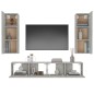 vidaXL 4-tlg. TV-Schrank-Set Betongrau Holzwerkstoff vidaXL 4-tlg. TV-Schrank-Set Betongrau Holzwerkstoff