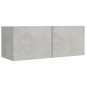 vidaXL 4-tlg. TV-Schrank-Set Betongrau Holzwerkstoff vidaXL 4-tlg. TV-Schrank-Set Betongrau Holzwerkstoff