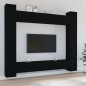 vidaXL 8-tlg. TV-Schrank-Set Schwarz Holzwerkstoff vidaXL 8-tlg. TV-Schrank-Set Schwarz Holzwerkstoff