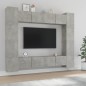 vidaXL 8-tlg. TV-Schrank-Set Betongrau Holzwerkstoff vidaXL 8-tlg. TV-Schrank-Set Betongrau Holzwerkstoff
