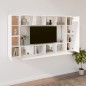 vidaXL 8-tlg. TV-Schrank-Set Weiß Holzwerkstoff vidaXL 8-tlg. TV-Schrank-Set Weiß Holzwerkstoff