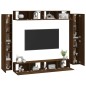 vidaXL 8-tlg. TV-Schrank-Set Braun Eichen-Optik Holzwerkstoff vidaXL 8-tlg. TV-Schrank-Set Braun Eichen-Optik Holzwerkstoff