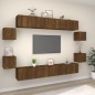 vidaXL 8-tlg. TV-Schrank-Set Braun Eichen-Optik Holzwerkstoff vidaXL 8-tlg. TV-Schrank-Set Braun Eichen-Optik Holzwerkstoff