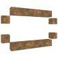 vidaXL 8-tlg. TV-Schrank-Set Räuchereiche Holzwerkstoff vidaXL 8-tlg. TV-Schrank-Set Räuchereiche Holzwerkstoff