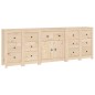 vidaXL Sideboard 230x35x80 cm Massivholz Kiefer vidaXL Sideboard 230x35x80 cm Massivholz Kiefer