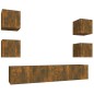 vidaXL 6-tlg. TV-Schrank-Set Räuchereiche Holzwerkstoff vidaXL 6-tlg. TV-Schrank-Set Räuchereiche Holzwerkstoff