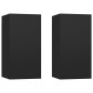 vidaXL 4-tlg. TV-Schrank-Set Schwarz Holzwerkstoff vidaXL 4-tlg. TV-Schrank-Set Schwarz Holzwerkstoff