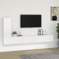 vidaXL 3-tlg. TV-Schrank-Set Hochglanz-Weiß Holzwerkstoff vidaXL 3-tlg. TV-Schrank-Set Hochglanz-Weiß Holzwerkstoff