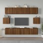 vidaXL 6-tlg. TV-Schrank-Set Braun Eichen-Optik Holzwerkstoff vidaXL 6-tlg. TV-Schrank-Set Braun Eichen-Optik Holzwerkstoff