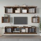 vidaXL 6-tlg. TV-Schrank-Set Braun Eichen-Optik Holzwerkstoff vidaXL 6-tlg. TV-Schrank-Set Braun Eichen-Optik Holzwerkstoff