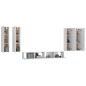 vidaXL 6-tlg. TV-Schrank-Set Weiß Holzwerkstoff vidaXL 6-tlg. TV-Schrank-Set Weiß Holzwerkstoff