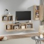 vidaXL 4-tlg. TV-Schrank-Set Sonoma-Eiche Holzwerkstoff vidaXL 4-tlg. TV-Schrank-Set Sonoma-Eiche Holzwerkstoff