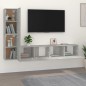 vidaXL 4-tlg. TV-Schrank-Set Betongrau Holzwerkstoff vidaXL 4-tlg. TV-Schrank-Set Betongrau Holzwerkstoff