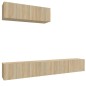 vidaXL 3-tlg. TV-Schrank-Set Sonoma-Eiche Holzwerkstoff vidaXL 3-tlg. TV-Schrank-Set Sonoma-Eiche Holzwerkstoff