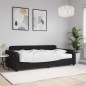 vidaXL Tagesbett mit Matratze Schwarz 100x200 cm Samt vidaXL Tagesbett mit Matratze Schwarz 100x200 cm Samt