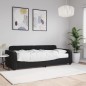 vidaXL Tagesbett mit Matratze Schwarz 80x200 cm Samt vidaXL Tagesbett mit Matratze Schwarz 80x200 cm Samt