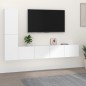 vidaXL 4-tlg. TV-Schrank-Set Weiß Holzwerkstoff vidaXL 4-tlg. TV-Schrank-Set Weiß Holzwerkstoff