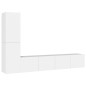 vidaXL 4-tlg. TV-Schrank-Set Weiß Holzwerkstoff vidaXL 4-tlg. TV-Schrank-Set Weiß Holzwerkstoff