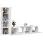 vidaXL 4-tlg. TV-Schrank-Set Weiß Holzwerkstoff vidaXL 4-tlg. TV-Schrank-Set Weiß Holzwerkstoff