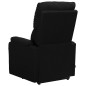 Massagesessel mit Aufstehhilfe Schwarz Stoff Massagesessel mit Aufstehhilfe Schwarz Stoff
