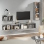 vidaXL 4-tlg. TV-Schrank-Set Betongrau Holzwerkstoff vidaXL 4-tlg. TV-Schrank-Set Betongrau Holzwerkstoff