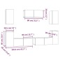 vidaXL 7-tlg. TV-Schrank-Set Braun Eichen-Optik Holzwerkstoff vidaXL 7-tlg. TV-Schrank-Set Braun Eichen-Optik Holzwerkstoff