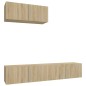 vidaXL 3-tlg. TV-Schrank-Set Sonoma-Eiche Holzwerkstoff vidaXL 3-tlg. TV-Schrank-Set Sonoma-Eiche Holzwerkstoff